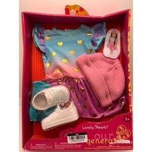 Our Generation Lovely Hearts Doll Outfit Set 3+